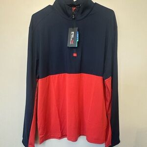 RLX Navy and Red Long Sleeve Shirt